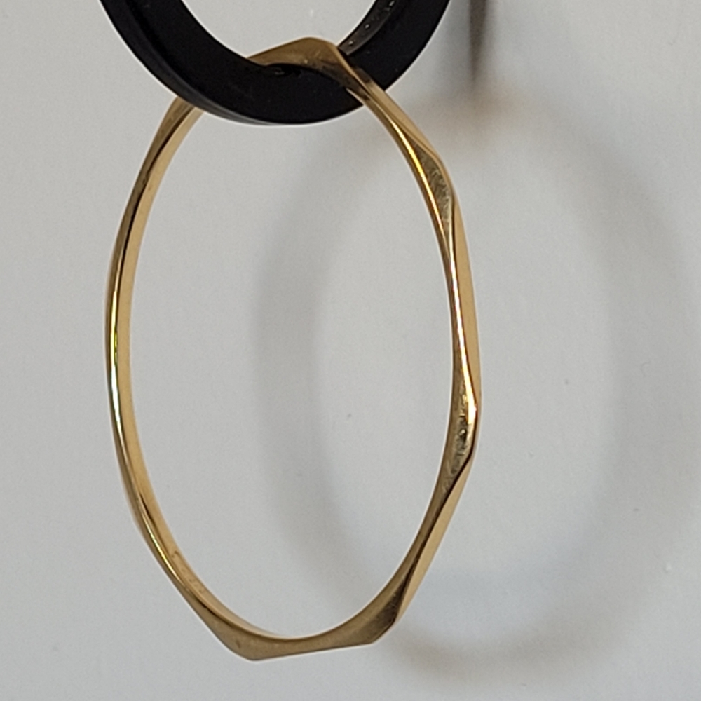 MONET small octagonal gold-tone bangle bracelet - Picture 5 of 5